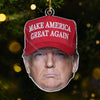 Restore American Greatness - US Elections Acrylic Custom Shaped Ornament - Christmas Gift And Decor For Conservative Supporters