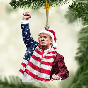 Perfect Gift For Those Who Stand By Their Beliefs - US Election Acrylic Custom Shaped Ornament - Christmas Gift And Decor For Conservative Supporters