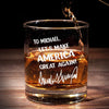 Let's Make Our Nation Stronger - US Election Whiskey Glass - Gift For Conservative Supporters