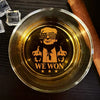 He Won, It's Time To Move On - US Election Whiskey Glass - Gift For Conservative Supporters