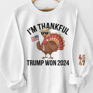 Take A Bow To The People's President - US Elections Unisex Sweatshirt With Design On Sleeve