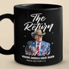 The Return Of Super President - US Patriotic Pride Black Mug