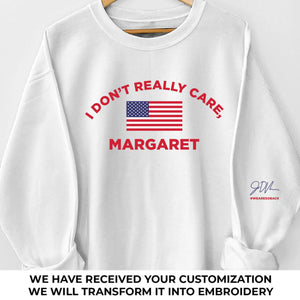 Ready To Lead The Game - US Patriotic Pride Full Embroidered Sweatshirt
