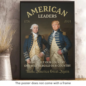 One Built Our Country - US Patriotic Pride Vertical Poster - Gift For Conservative Supporters