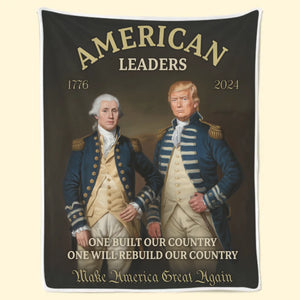 Lead With Fire, Rule With Vision - US Patriotic Pride Blanket