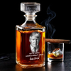Curated For The Proud - US Patriotic Pride Glass Whiskey Bottle