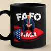 Republican State Black Mug - US Patriotic Pride Gifts For Conservative Supporters - Born To Trigger The Weak