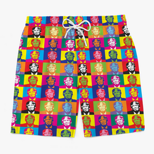 Republican State Tropical Hawaiian Aloha Men Beach Shorts - US Patriotic Pride Summer Vacation And Travel Gifts For Conservative Supporters - Born To Sparkle