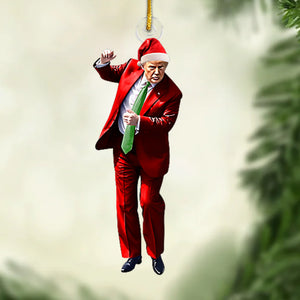 One Step At A Time - US Election Acrylic Custom Shaped Ornament - Christmas Gift And Decor For Conservative Supporters