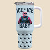 Republican State 40 Oz Stainless Steel Tumbler With Handle - US Patriotic Pride Gifts For Conservative Supporters - ICE ICE Baby