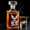 45 47 Republican State Glass Whiskey Decanter, Whiskey Bottle - US Patriotic Pride Gifts For Conservative Supporters, Wine, Bourbon, Whiskey Lovers - Freedom In Every Pour