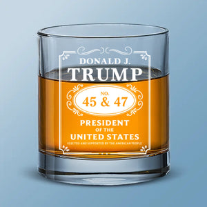 45 47 Republican State Whiskey Decanter Set - US Patriotic Pride Gifts For Conservative Supporters, Wine, Bourbon, Whiskey Lovers - Heritage In Every Glass