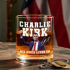 Republican State Custom Whiskey Glass - US Patriotic Pride Gifts For Conservative Supporters, Wine, CK Legacy Edition, Bourbon, Whiskey Lovers - His Voice Lives On