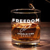 Republican State Whiskey Glass - US Patriotic Pride Gifts For Conservative Supporters, CK Legacy Edition, Wine, Bourbon, Whiskey Lovers - Forever Young, Forever Brave