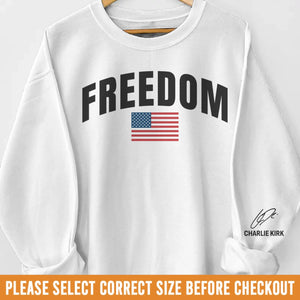 Republican State Unisex Sweatshirt, Hoodie With Design On Sleeve - US Patriotic Pride Gifts For Conservative Supporters, CK Legacy Edition - Freedom Forever