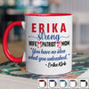 Republican State Accent Mug - US Patriotic Pride Gifts For Conservative Supporters, CK Legacy Edition - White Patriot Mom