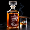 America 250 Anniversary - 45 47 Republican State Glass Whiskey Decanter, Whiskey Bottle - US Patriotic Pride Gifts For Conservative Supporters, Wine, Bourbon, Whiskey Lovers - Capitol Blend