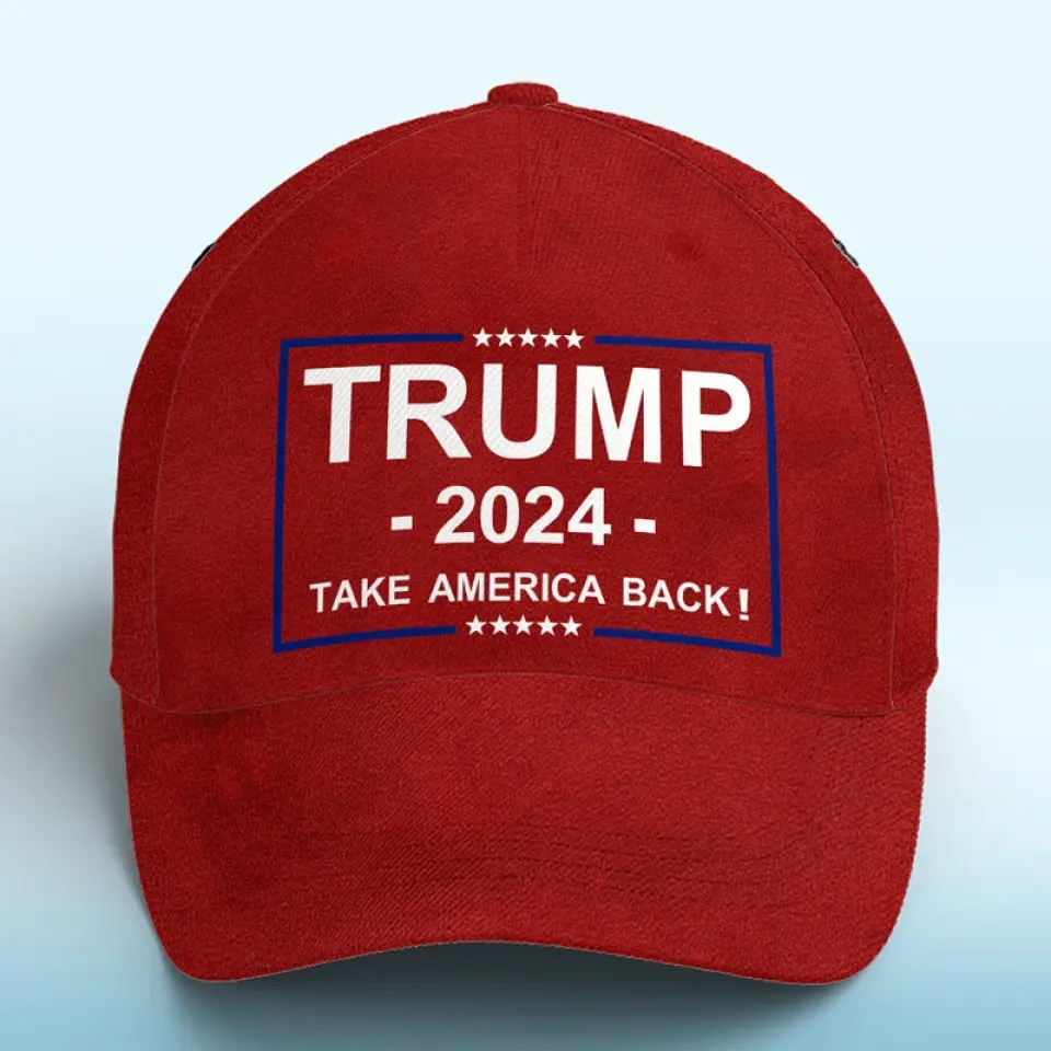 Trump 2024 Take America Back - Trump Hat, All Over Print Classic Cap