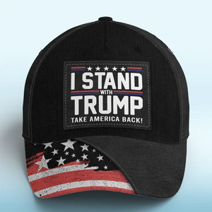 I Stand With Him - US Election Hat, All Over Print Classic Cap