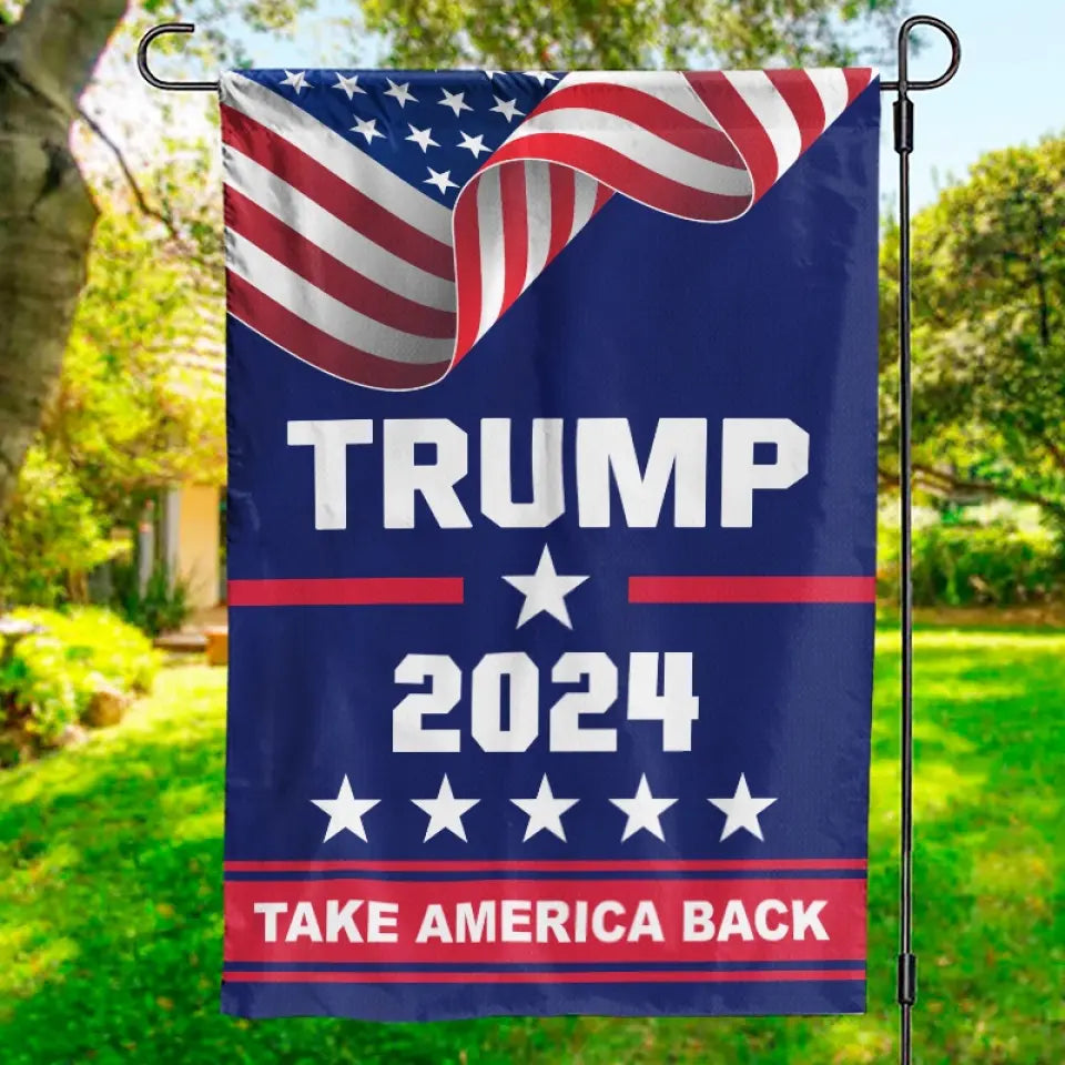 The Great Man 2024, Continue America's Progress - US Election House Flag, Garden Flag