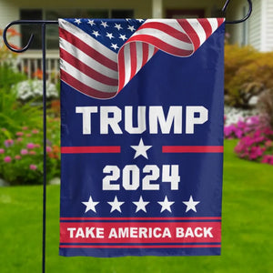 The Great Man 2024, Continue America's Progress - US Election House Flag, Garden Flag