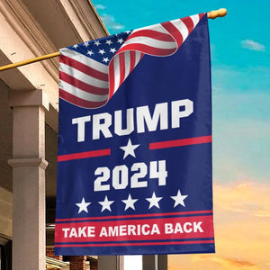 The Great Man 2024, Continue America's Progress - US Election House Flag, Garden Flag