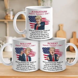 What An Amazing Day - US Election Trump Mug - Father's Day Gift For Trump Supporters