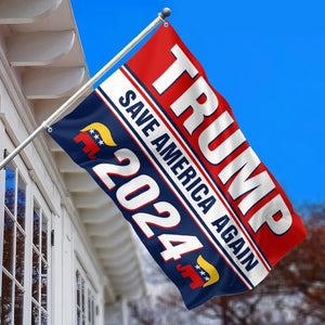 Make America Great Again - Trump US Election Horizontal House Flag