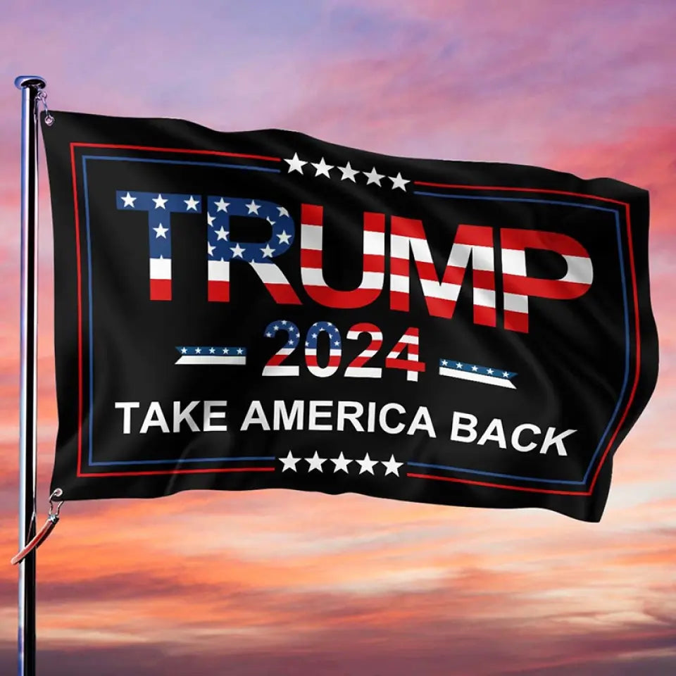 Take America Back - Trump US Election Horizontal House Flag