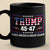 Never Surrender - Trump Election Black Mug