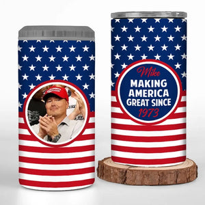 Custom Photo Making America Great Since - US Election 4 In 1 Can Cooler Tumbler