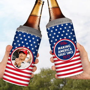 Custom Photo Making America Great Since - US Election 4 In 1 Can Cooler Tumbler