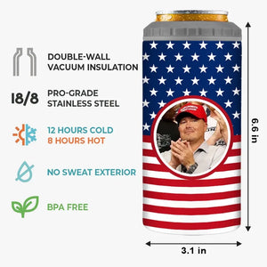 Custom Photo Making America Great Since - US Election 4 In 1 Can Cooler Tumbler