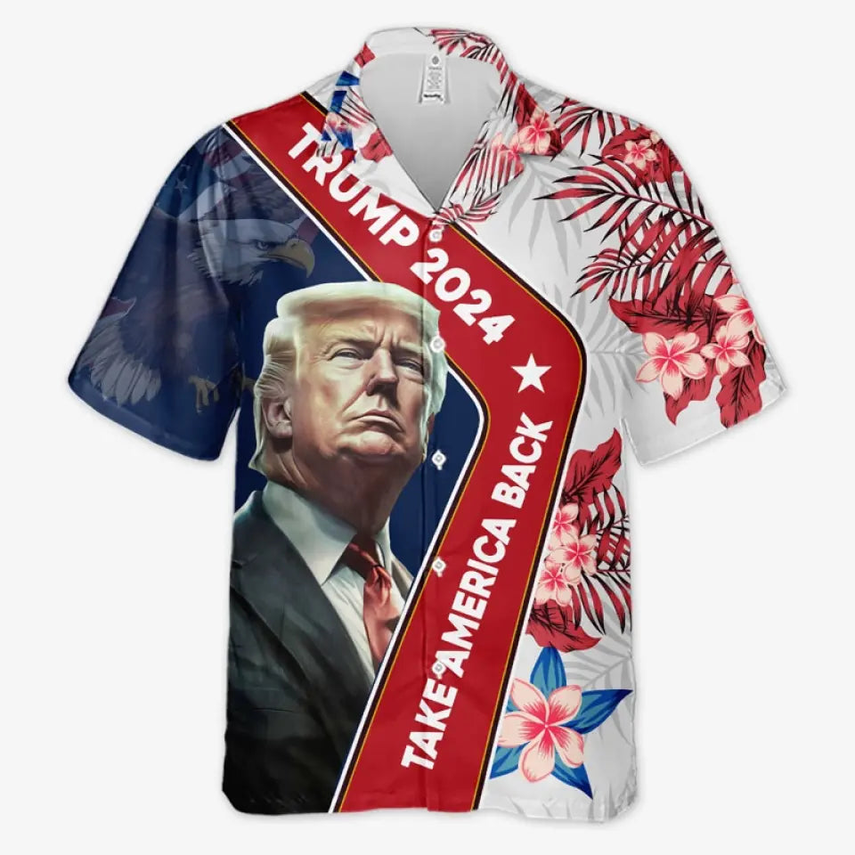 Make America Great Again - US Election Unisex Tropical Hawaiian Aloha Shirt - Summer Vacation Gift For Trump Supporters