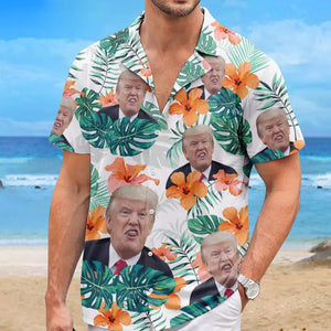 Save America Again - US Election Unisex Tropical Hawaiian Aloha Shirt - Summer Vacation Gift For Trump Supporters