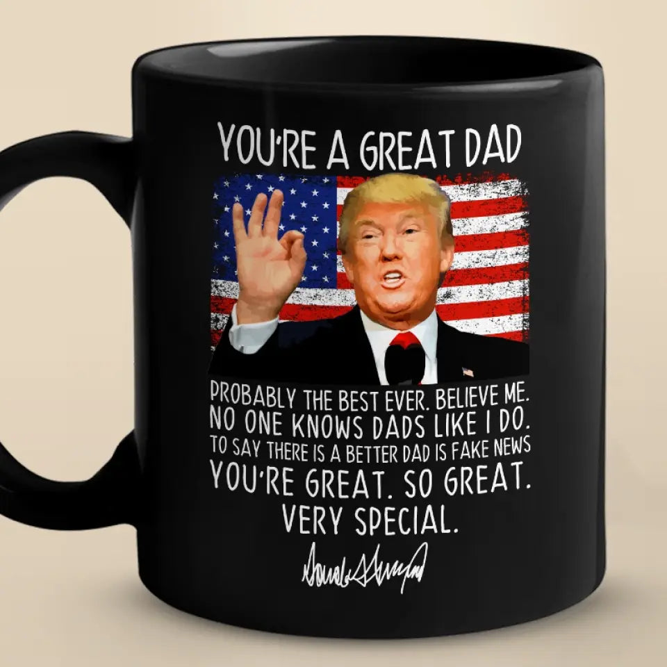 No One Knows Dads Like I Do - Trump Election Black Mug