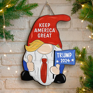 Make America Great Again - US Elections Home Decor Wood Sign, House Warming Gift For Trump Supporters