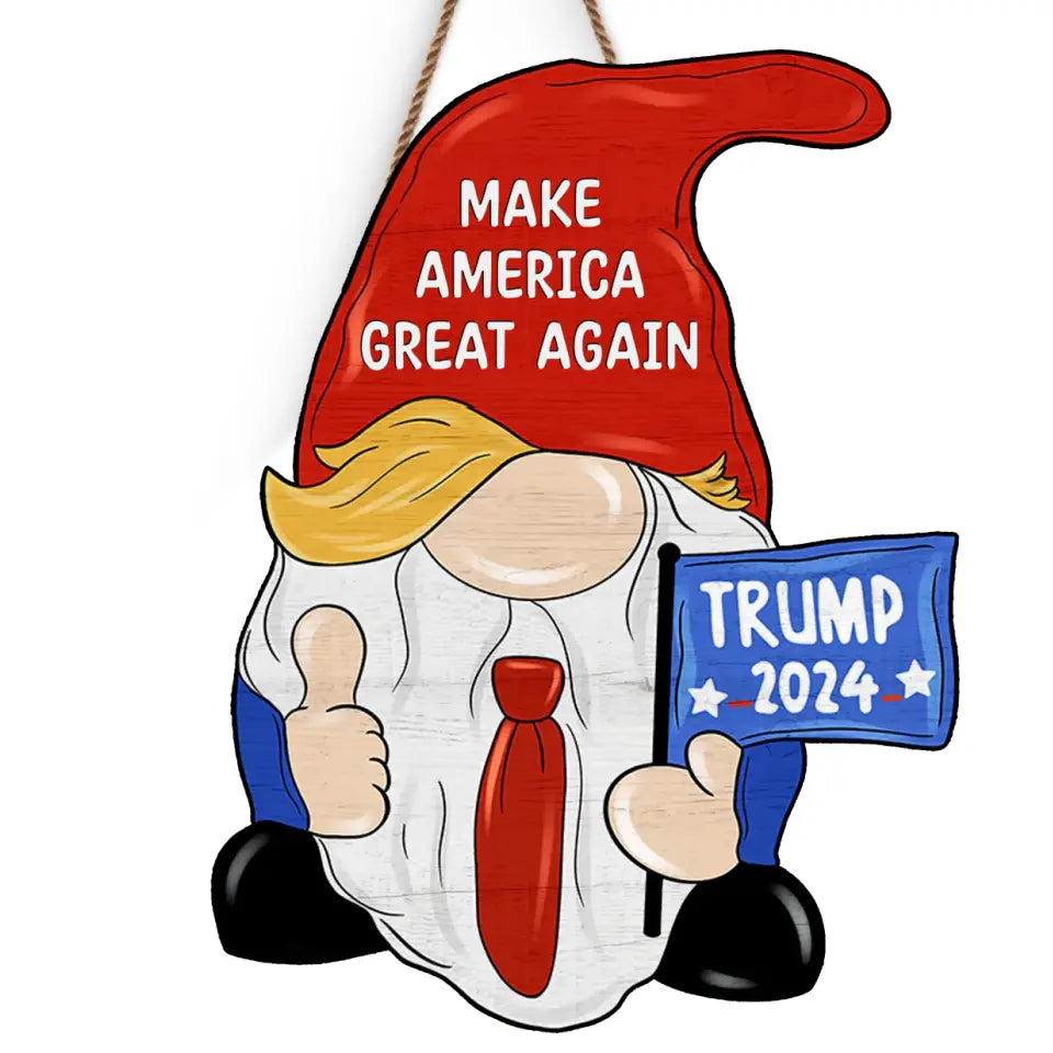 Make America Great Again - US Elections Home Decor Wood Sign, House Warming Gift For Trump Supporters