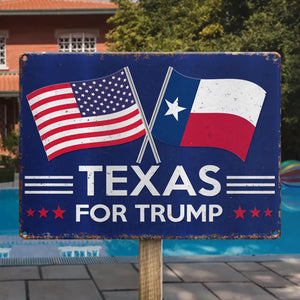 All States Stand Behind Trump - US Elections Home Decor Metal Sign For Trump Supporters