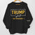 Trump Girl, No Apologies - Trump US Elections Personalized Custom Unisex Sweatshirt With Design On Sleeve - Gift For Best Friends, BFF, Sisters