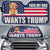 Custom Photo Even My Dog Wants Trump - US Elections Auto Windshield Sunshade, Car Window Protector - Gift For Trump Supporters