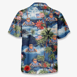 Let's Go Party With Donald Trump - US Election Unisex Tropical Hawaiian Aloha Shirt - Summer Vacation Gift For Trump Supporters