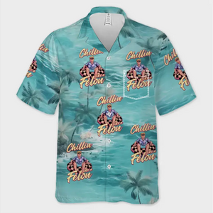 Chillin With The Felon, Chill With Trump - US Election Unisex Tropical Hawaiian Aloha Shirt - Summer Vacation Gift For Trump Supporters