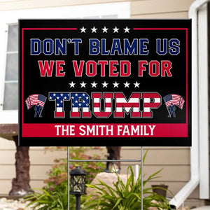 Take America Back And Make It Great Again - US Elections Yard Sign, Decoration Gift For Trump Supporters