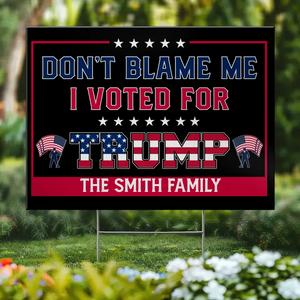 Take America Back And Make It Great Again - US Elections Yard Sign, Decoration Gift For Trump Supporters