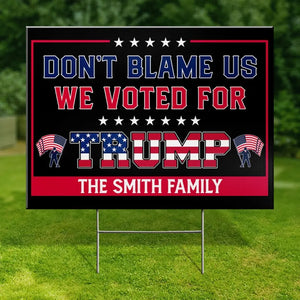 Take America Back And Make It Great Again - US Elections Yard Sign, Decoration Gift For Trump Supporters