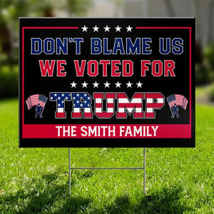 Take America Back And Make It Great Again - US Elections Yard Sign, Decoration Gift For Trump Supporters