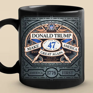 I Love Trump Because He Pisses Off All The People I Can't Stand - Trump Election Black Mug