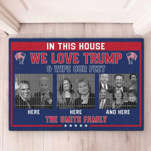 Lock Them Up And Vote For Trump - US Elections Home Decor Decorative Mat, House Warming Gift Mat