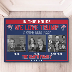 Lock Them Up And Vote For Trump - US Elections Home Decor Decorative Mat, House Warming Gift Mat